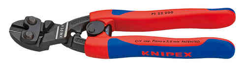 KNIPEX CoBolt® Cabeza en ángulo de 20º y muelle. Fundas esbeltas en dos componentes 200 mm