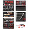 Gedore Red R21010000 - Juego de herramientas 8 x módulos de plástico + cúter, 82 piezas