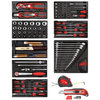 Gedore Red R21010001 - Juego de herramientas 8 x módulos de plástico, 120 piezas
