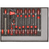 Gedore Red R22350002 - Juego de herramientas destornilladores + limas módulo CT, 25 piezas