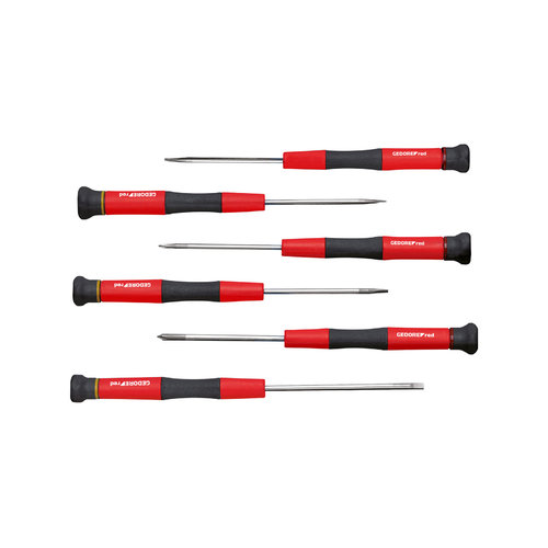 Gedore Red R38005906 - Juego de destornilladores eléctricos de 2 componentes PH + SL, 6 piezas