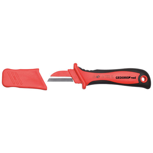 Gedore Red R93220028 - Cuchillo cortacables VDE, hoja L 185 mm