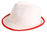 Sombrero Premium Blanco con Ribete