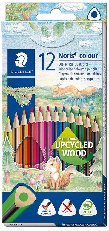 Estoig 12 llapis STAEDTLER Triplus Slim assortits de colors