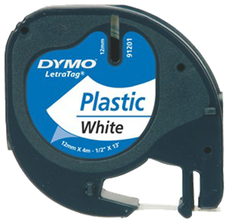 Cinta plàstic DYMO Letratag 12 mm x 4 m
