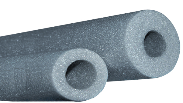 Protección tubo espuma gris 1 cm grosor - 200 x ø 2'5 cm int.