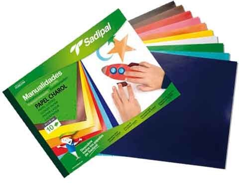 Bloc paper xarol 10 fulls 24 x 32 cm assortits de colors