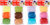 Pack 3 cabdells de ràfia assortits de colors