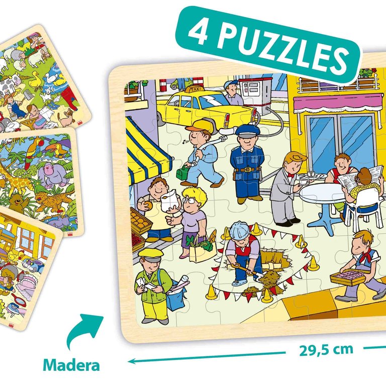Set puzles llocs (4 uts)