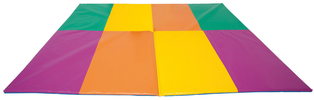 Tatami plegable multicolor 2 cossos 200 x 150 x 2 cm