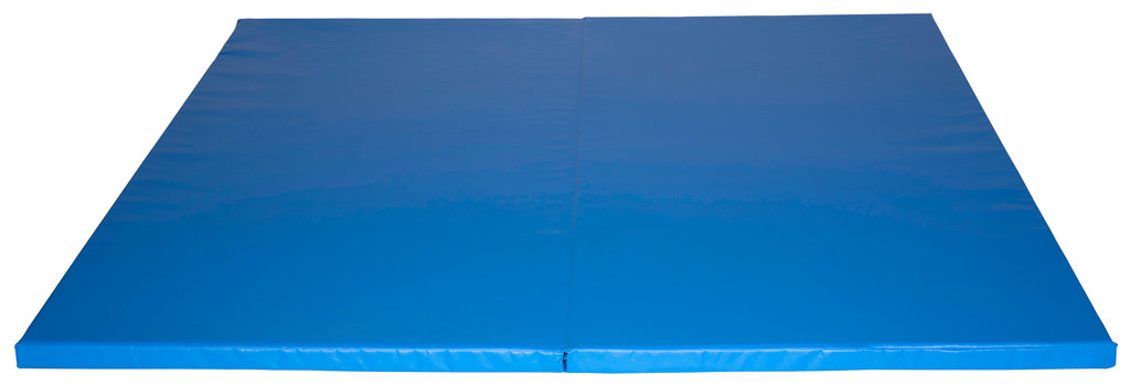Colchoneta plegable 2 cuerpos azul 200 x 200 x 4 cm