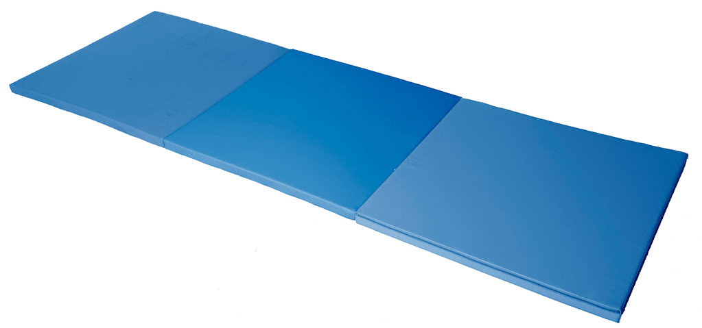 Colchoneta plegable 3 cuerpos azul 300 x 100 x 4 cm