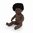 Baby africano niña 38 cm
