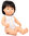 Baby asiàtic nen 38 cm + roba interior