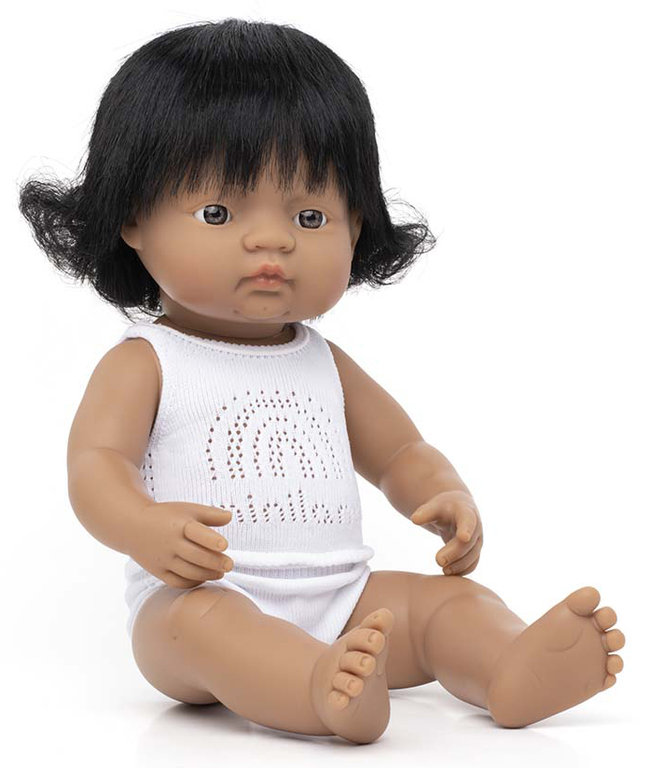 Baby latinoamericano niña 38 cm + ropa interior