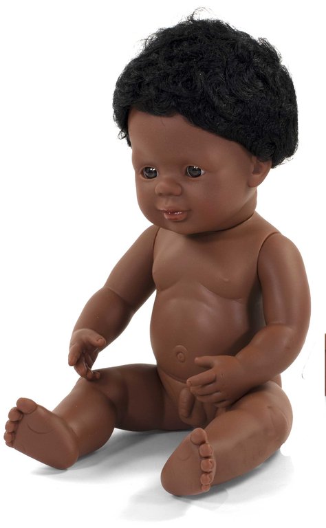 Baby afroamericano niño 38 cm