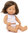 Baby síndrome de down caucàsic nena 38 cm + roba interior