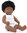 Baby afroamericano niño 38 cm + ropa interior