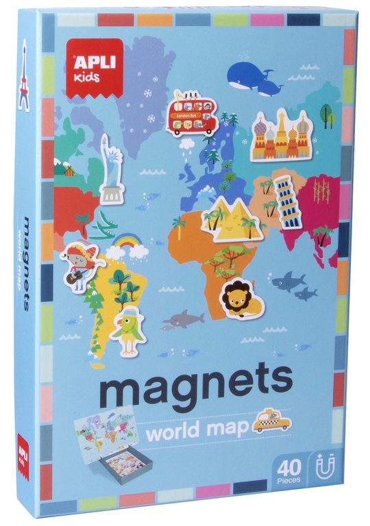 Magnet mapamundi