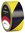 Rollo cinta adhesiva 48 mm x 63 m negro/amarillo