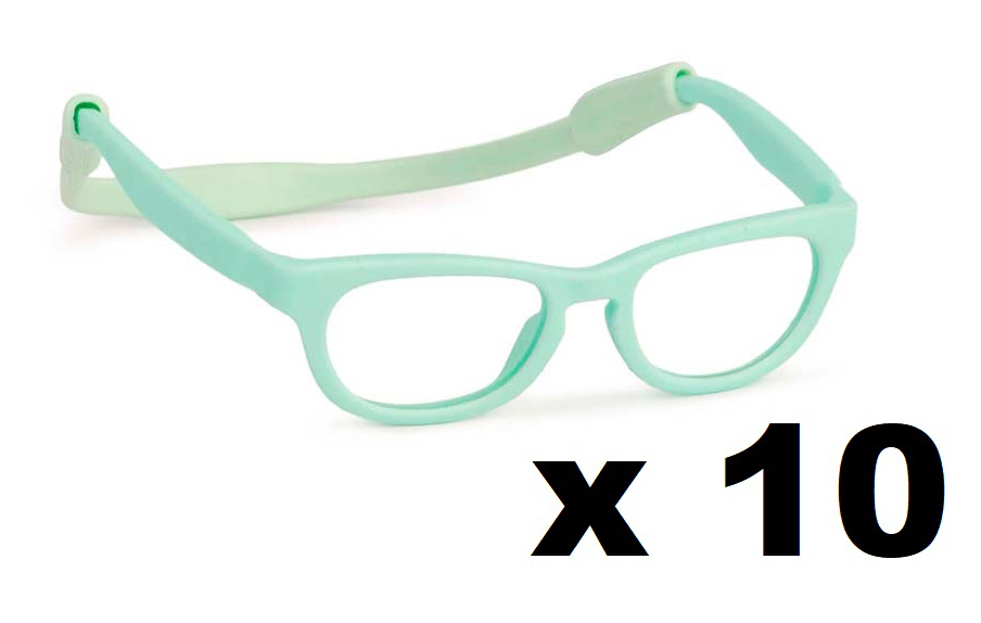 Set 10 gafas turquesa