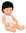 Baby síndrome down asiático niño 38 cm + ropa interior