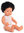 Baby caucásico moreno rizado niño 38 cm + ropa interior