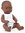 Baby africano niña 32 cm + ropa interior