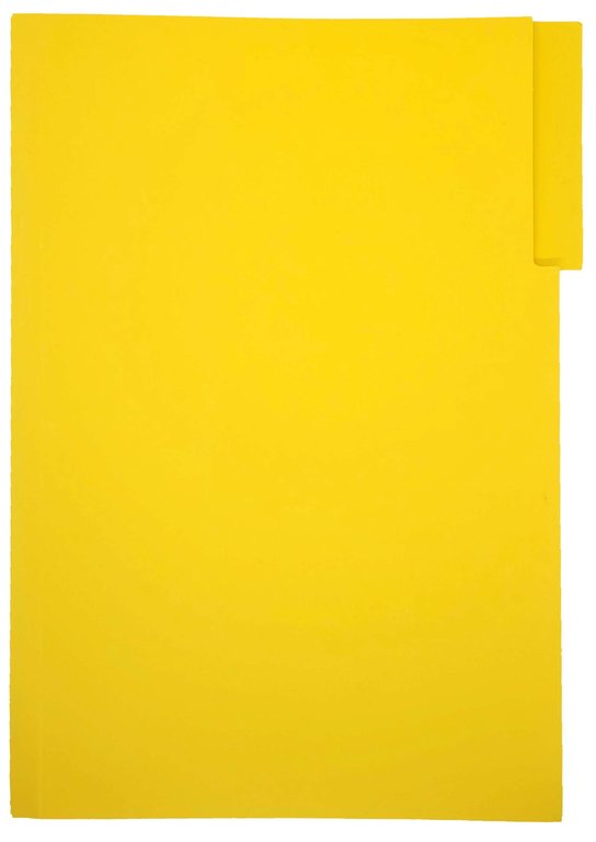 Subcarpeta cartolina Foli amb pestanya color groc