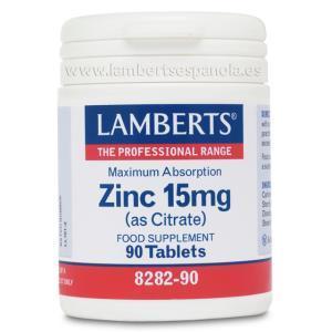 ZINC (Como Citrato) 15 mg. 90comp. (LAMBERTS)