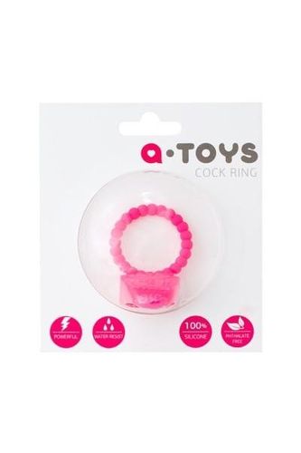 A-TOYS, Penis VibroRing, Silicone, Pink, O3.5 cm