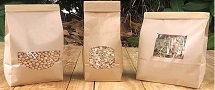 Bolsas papel plastificado para frutos secos especias infusiones, legumbres o golosinas