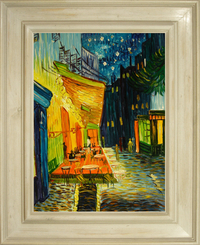 cuadros famosos de Van Gogh "La terraza del café por la noche Place du Forum Arles"