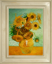 cuadros famosos de Van Gogh "Doce girasoles en un jarrón"