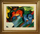 cuadros famosos de Franz Marc "Caballo rojo y azul"