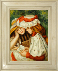 cuadros famosos de Renoir "Jovencitas leyendo"