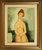 cuadros famosos de Modigliani "Desnudo sentado con las manos cruzadas"