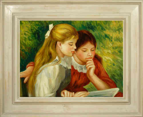 cuadros famosos de Renoir "Jóvenes leyendo"