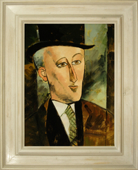 cuadros famosos de Modigliani "Retrato de Max Jacob"