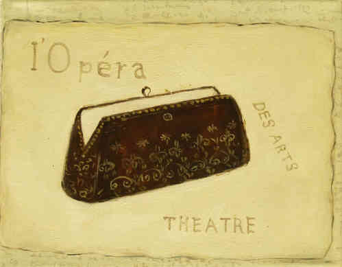 cuadros modernos "Para la ópera, bolso"