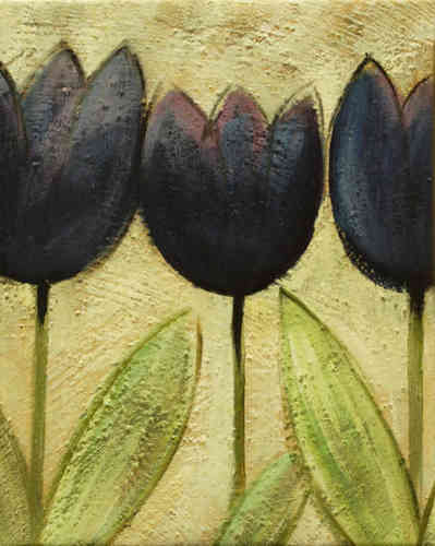 cuadros modernos "Tulipanes azules I"