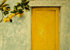 cuadros modernos "Puerta amarilla con limonero"