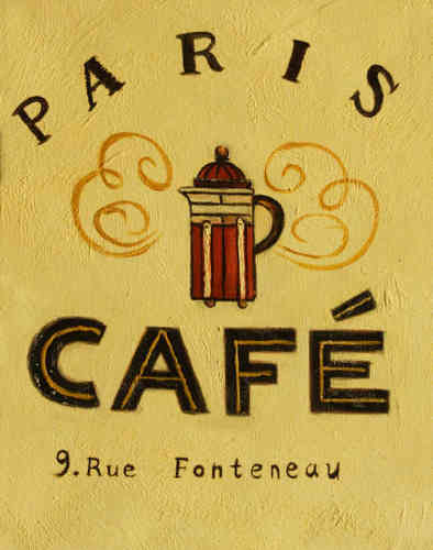 cuadros modernos "Un café de Paris"