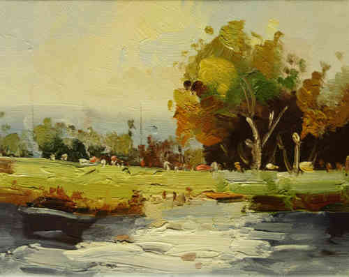 cuadros modernos "Verano en el lago II"