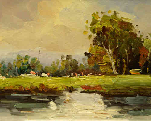 cuadros modernos "Verano en el lago III"