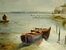 cuadros modernos "Barcas de pesca amarradas"