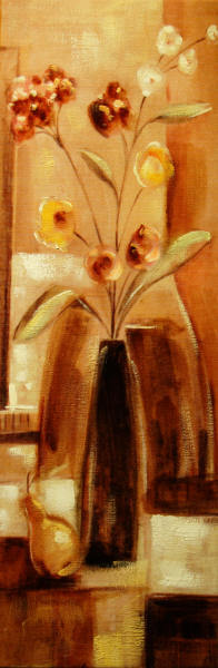 cuadros modernos "Ceramica y flores I"
