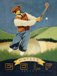 cuadros modernos "Golf vintage II"