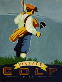 cuadros modernos "Golf vintage IV"