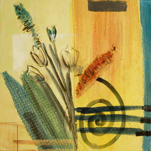 cuadros modernos "Flores silvestres con mazorcas"